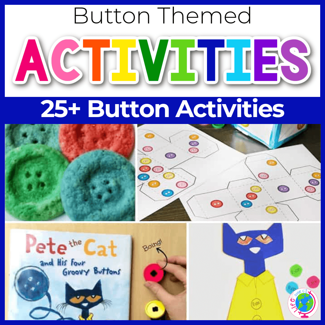 Button activities inspired by pete the cat