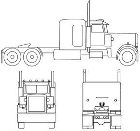 Peterbilt semi truck coloring page drawing sketch coloring page truck coloring pages semi trucks peterbilt