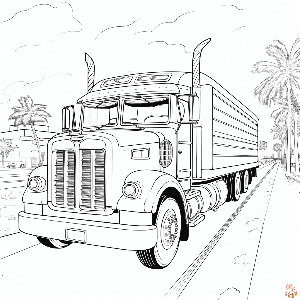 Printable transportation coloring pages free for kids and adults