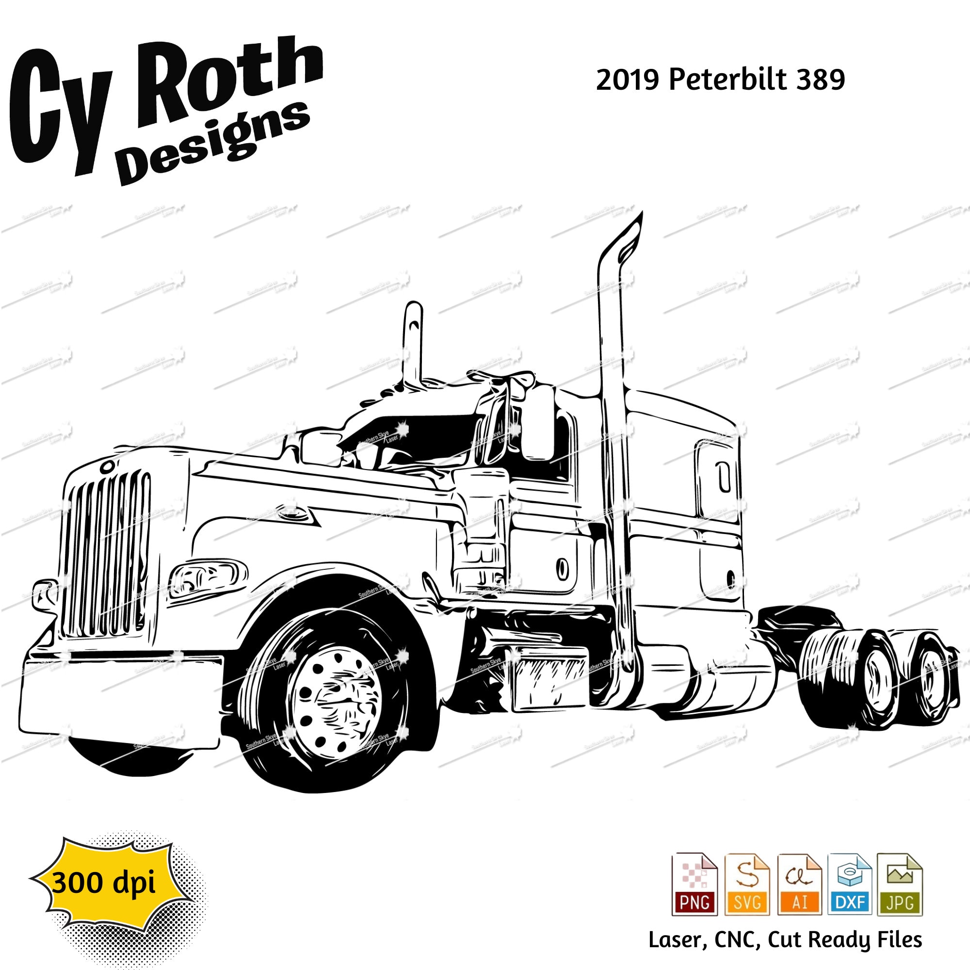 Peterbilt truck svg