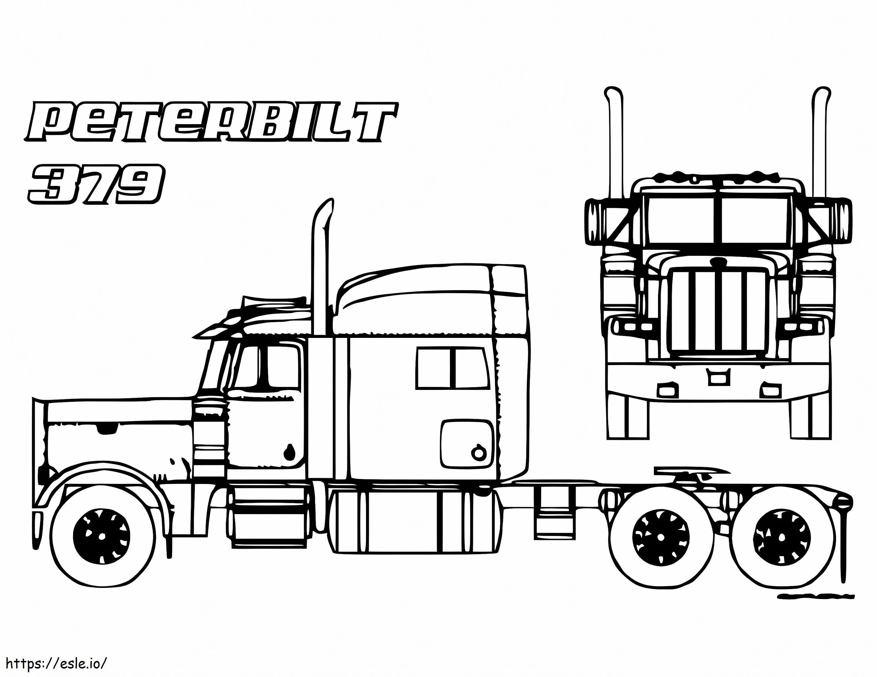 Freightliner for kid coloring page