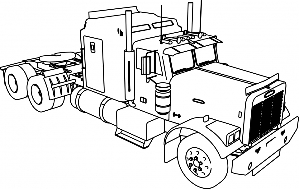 Get this truck coloring pages for kids