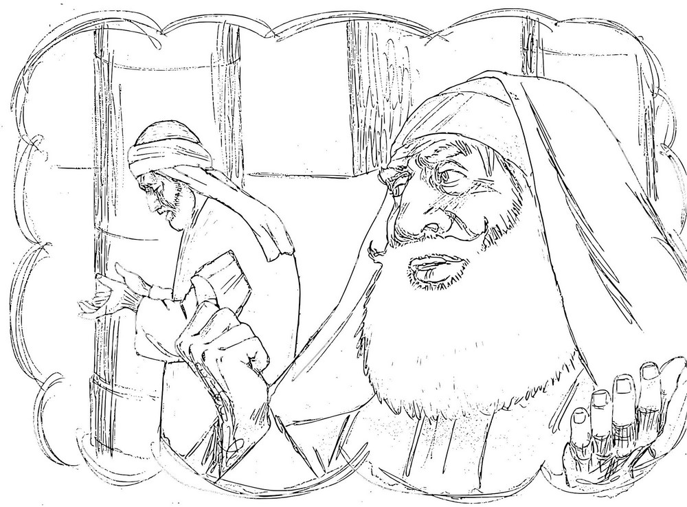 Parable of the rich man and lazarus coloring pages