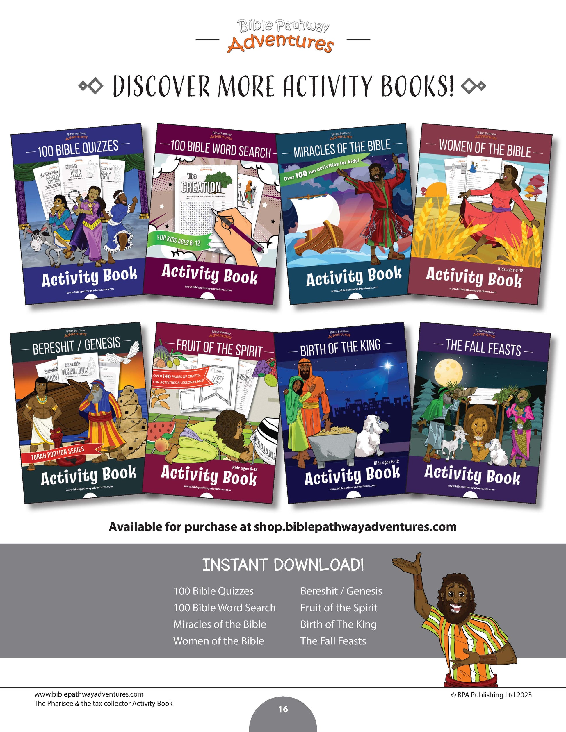 Parable of the pharisee the tax collector activity book pdf â bible pathway adventures