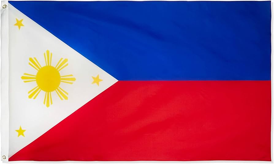 Danf philippines flag x foot filipino philippine national flags polyester with brass grommets x ft patio lawn garden