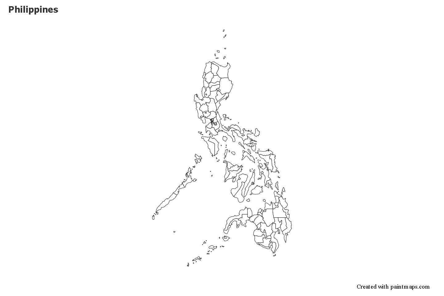 Sample maps for philippines black