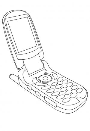 Free printable phone coloring pages for adults and kids