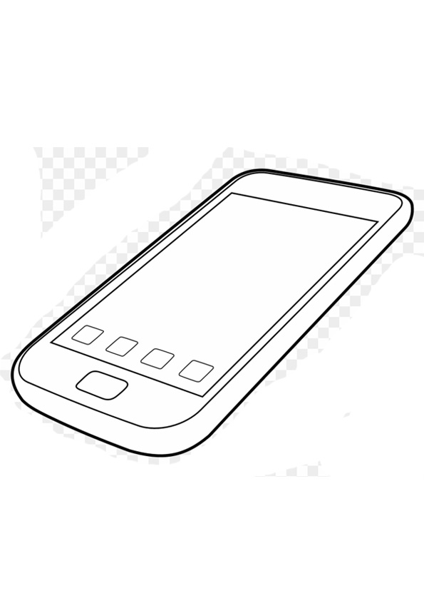 Coloring pages printable mobile phone coloring pages for kids