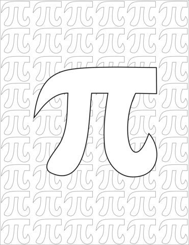 Pi day pattern coloring page free printable coloring pages