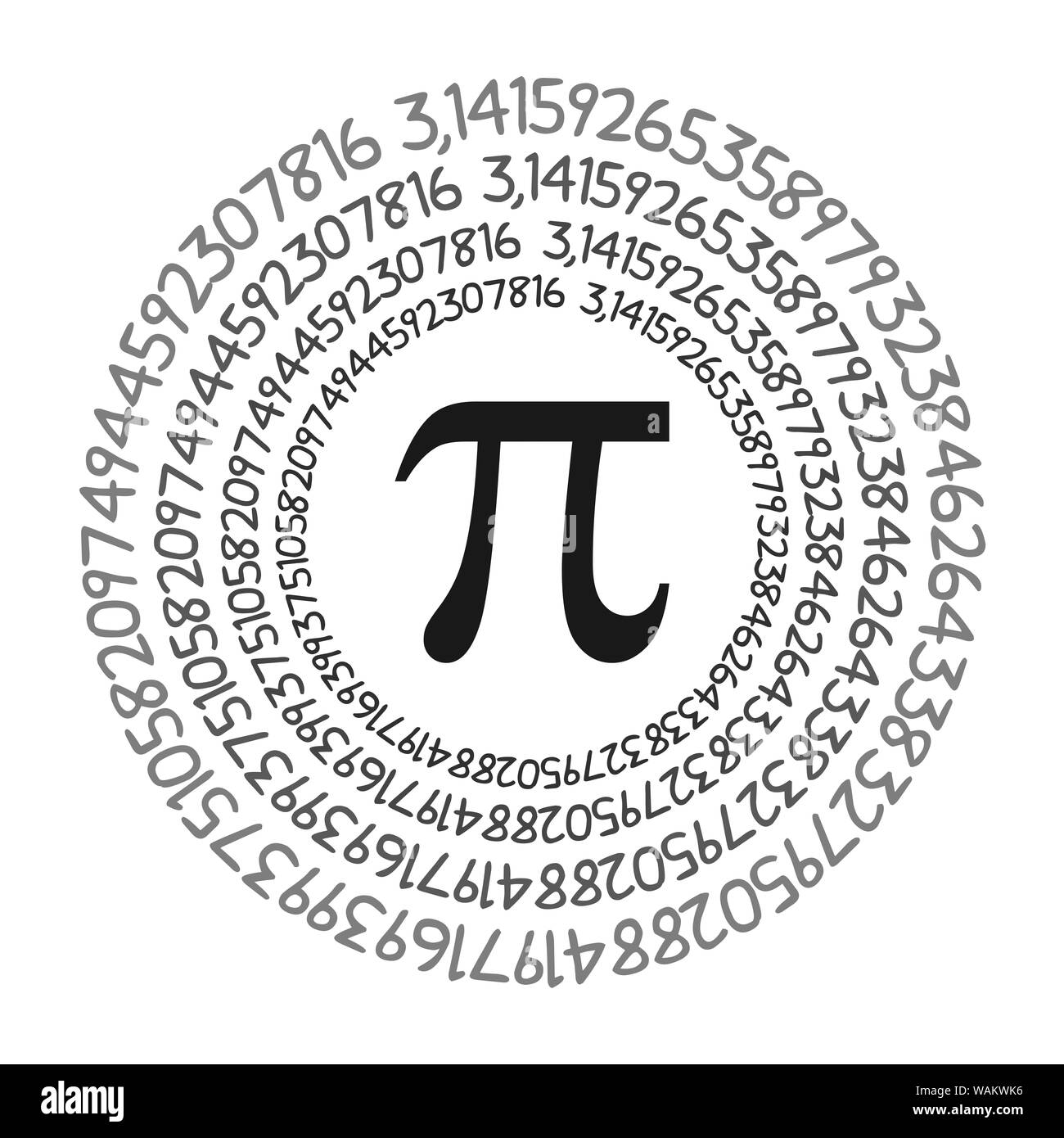 Pi symbol black and white stock photos images