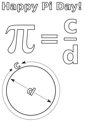 Pi day coloring pages free coloring pages