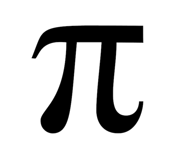 Pi symbol greek letter pi pi math symbol svg png eps dxf jpg instant digital download