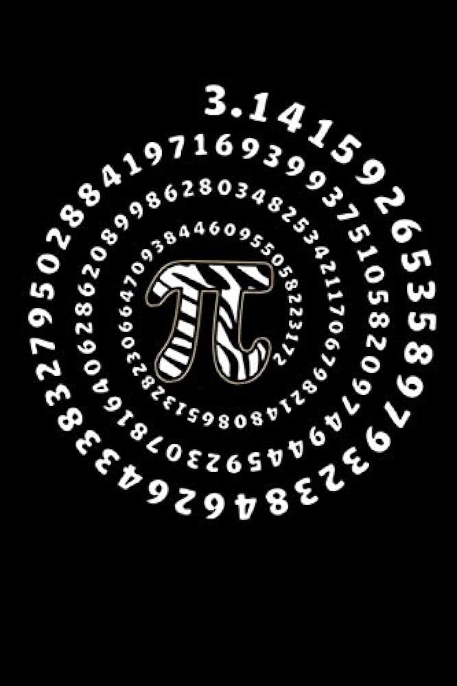 Pi symbol spiral pi zebra print pi day funny pi women men kids