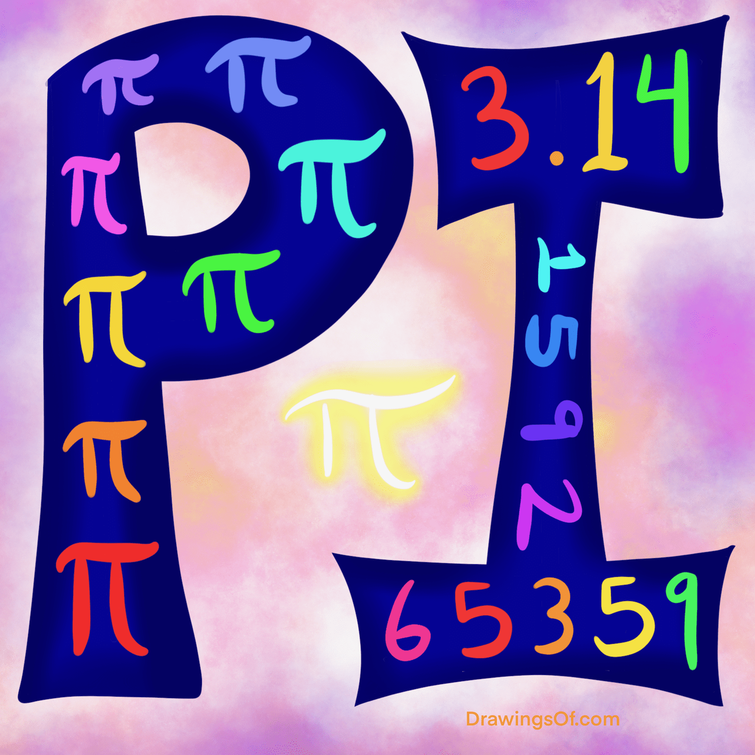 Pi symbol drawing understanding and loving it