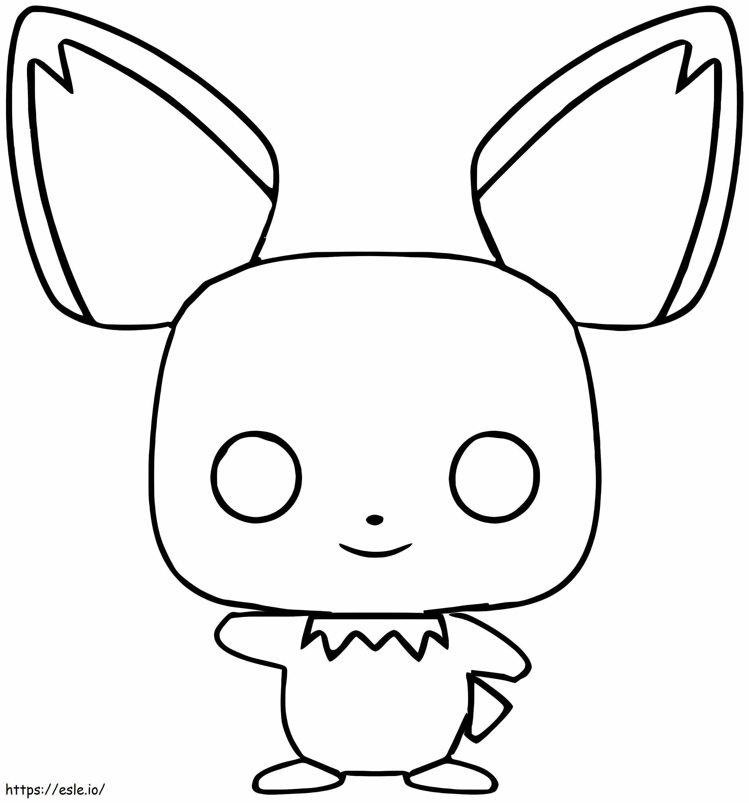 Funko pichu coloring page