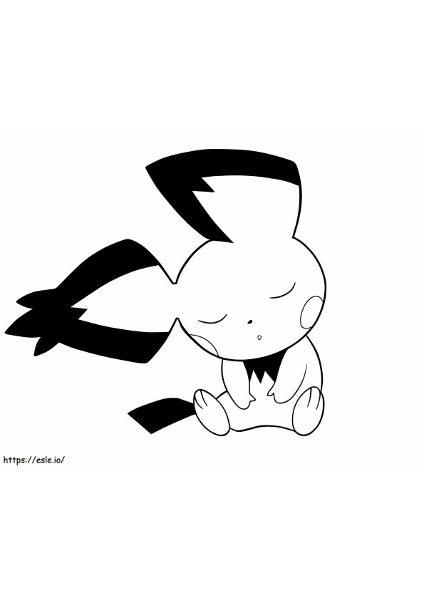 Pichu coloring pages