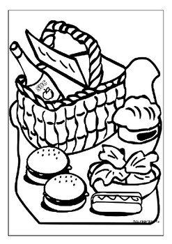 Delightful and educational food coloring pages perfect for children pages