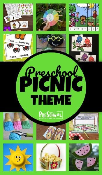 Picnic theme for preschool with printables and activities