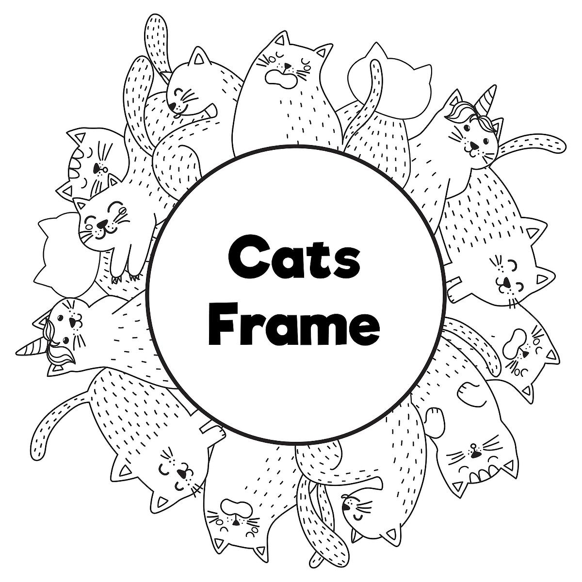Photo frame coloring pages for kids free fun printable animal frames for kids to color printables mom