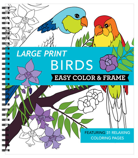 Large print easy color frame