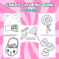 Printable candy coloring book pages â cassie smallwood
