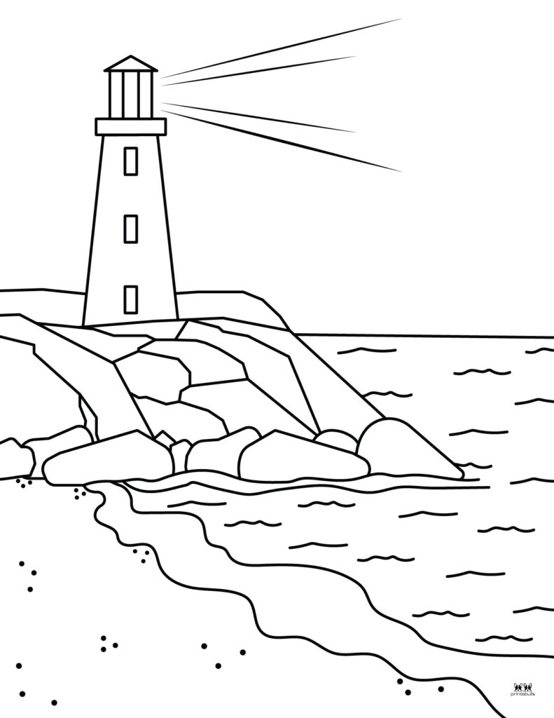 Beach coloring pages