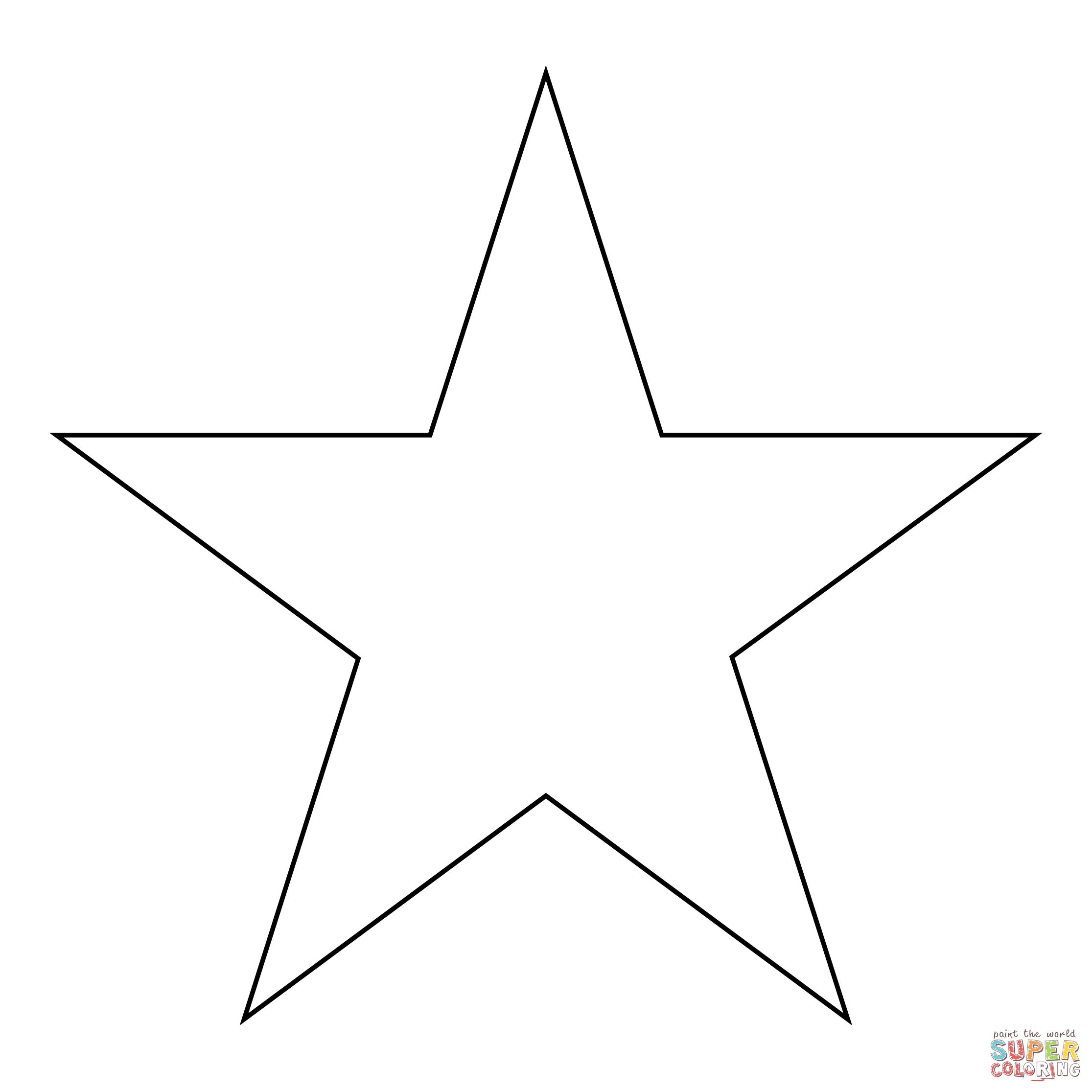 Star coloring page free printable coloring pages
