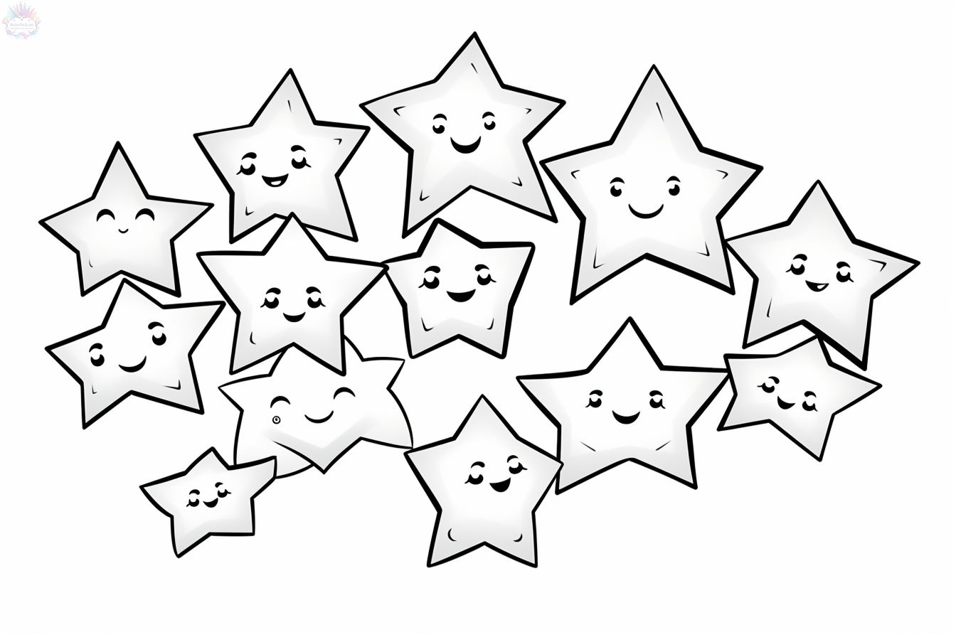 Star coloring pages