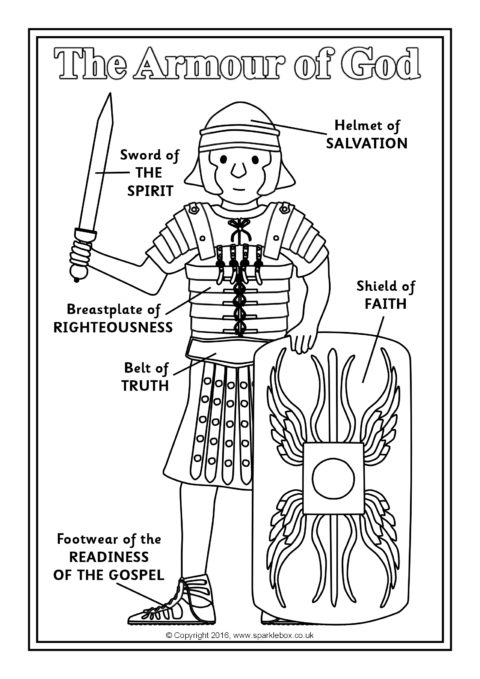 The armour of god labelling and louring sheets sb