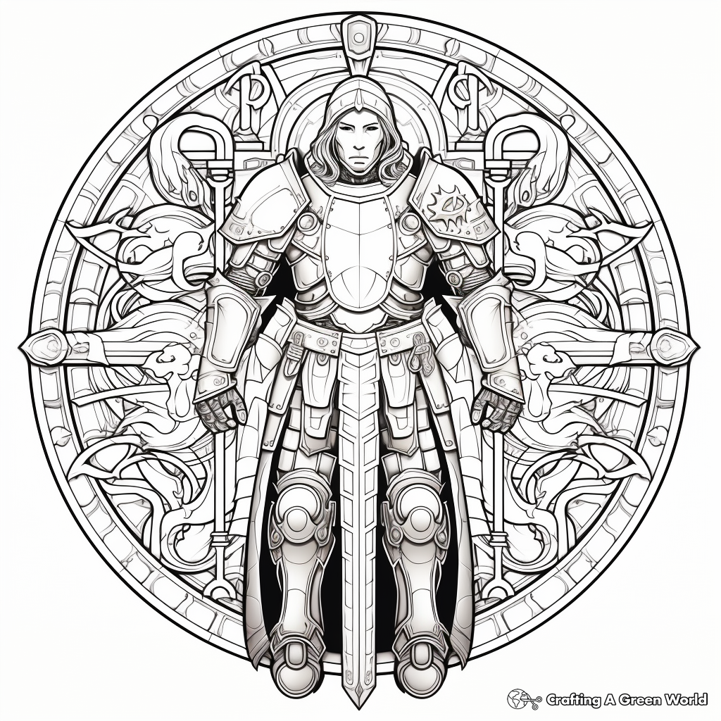 Armor of god coloring pages