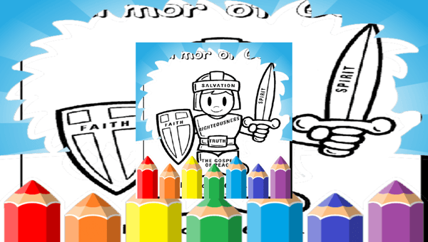 Free coloring pages for armor of god ðï play now on