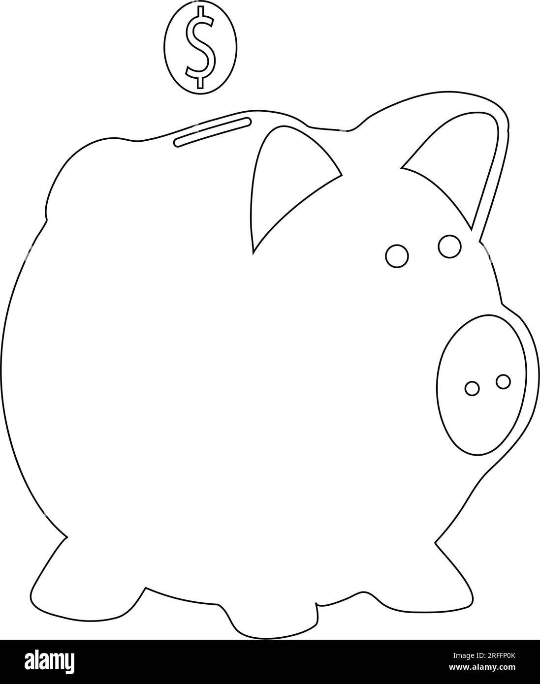 Piggy bank icon vector illustration symbol design stock vector image art