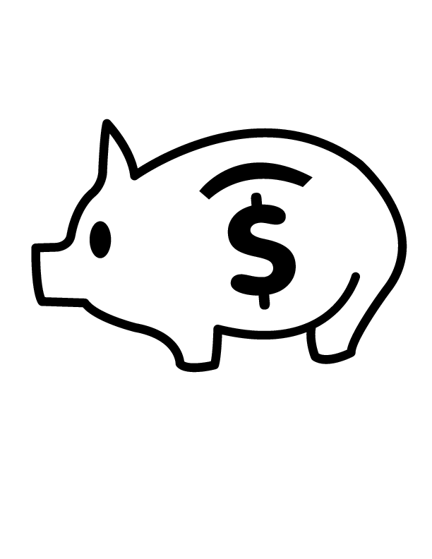 Free piggy bank coloring page download free piggy bank coloring page png images free cliparts on clipart library