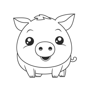 Cute pig coloring page with details outline sketch drawing vector piglet drawing piglet outline piglet sketch png and vector with transparent background for free download