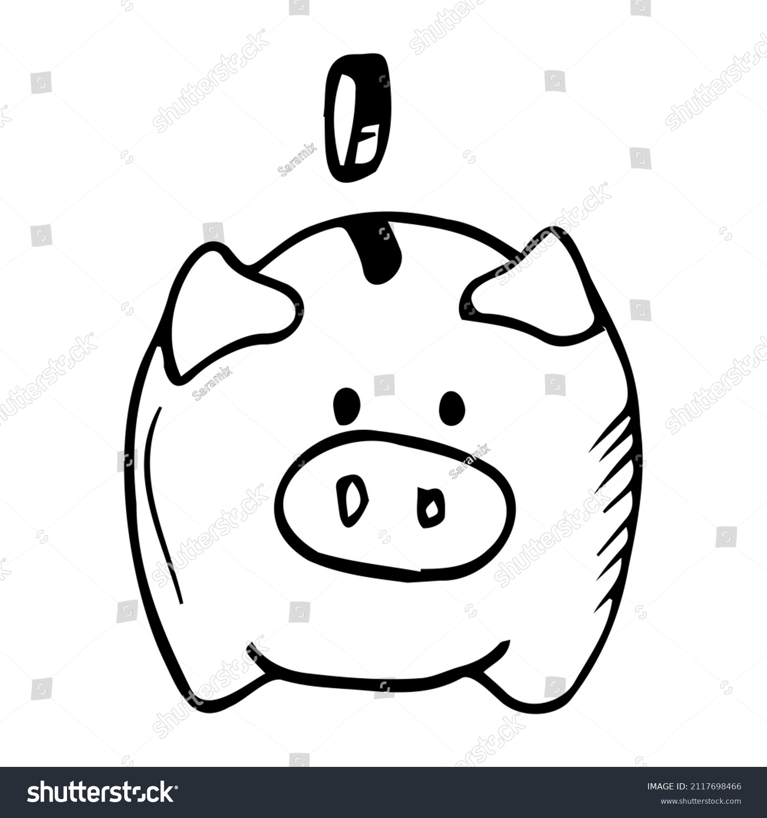 Piggy bank drawing images stock photos d objects vectors