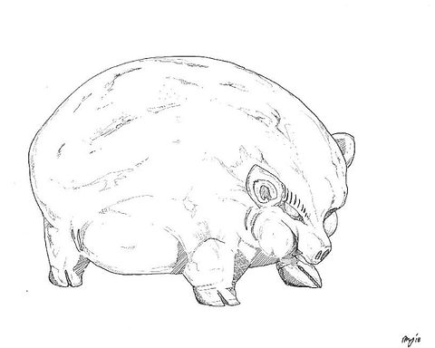 Terracotta piggy bank print mysite