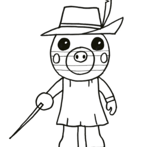 Piggy coloring pages printable for free download