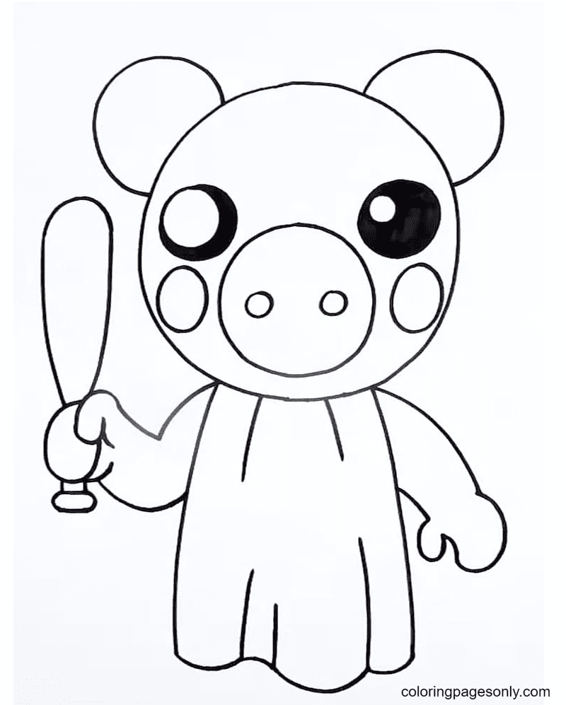 Piggy coloring pages printable for free download