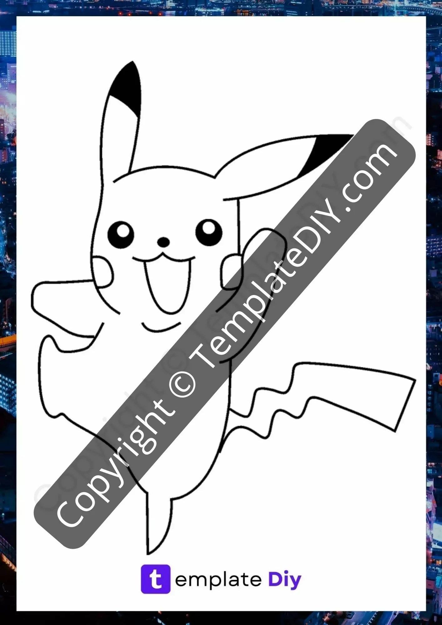 Pikachu pokemon coloring pages printable template in pdf pokemon coloring pages pokemon coloring pikachu