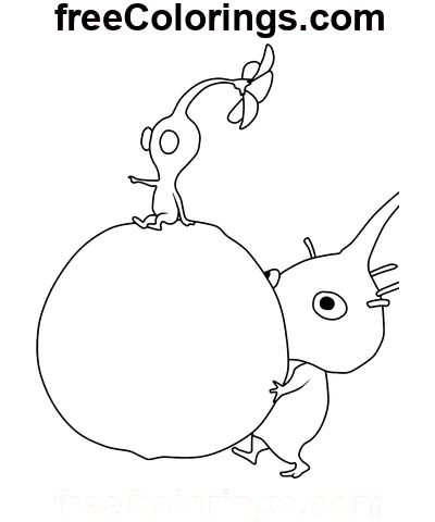 Pikmin â free printable coloring pag coloring pag love coloring pag free coloring pag