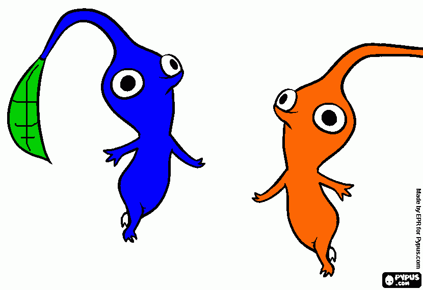 Pikmin coloring page printable pikmin
