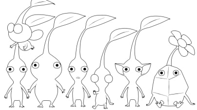 Pikmin coloring pages full parts