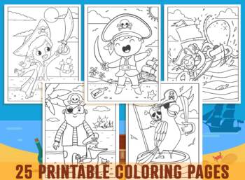 Pirate coloring pages