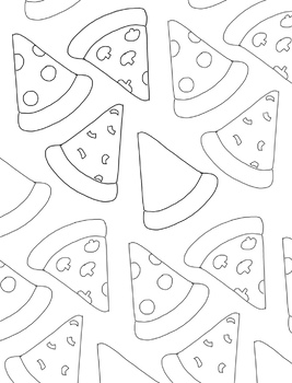 Pizza coloring tpt