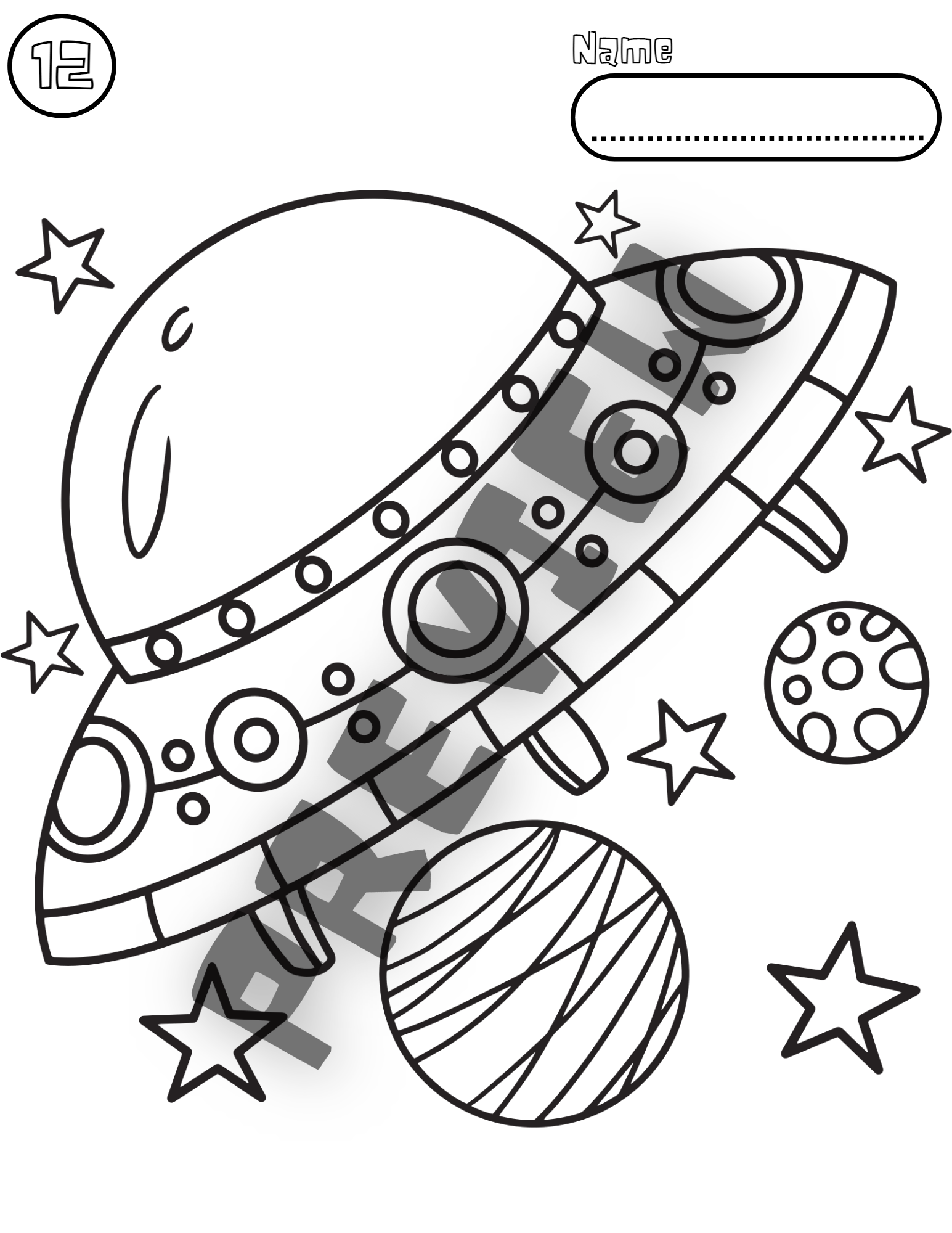 Space kids coloring pages astronaut ufo planets coloring pages v made by teachers