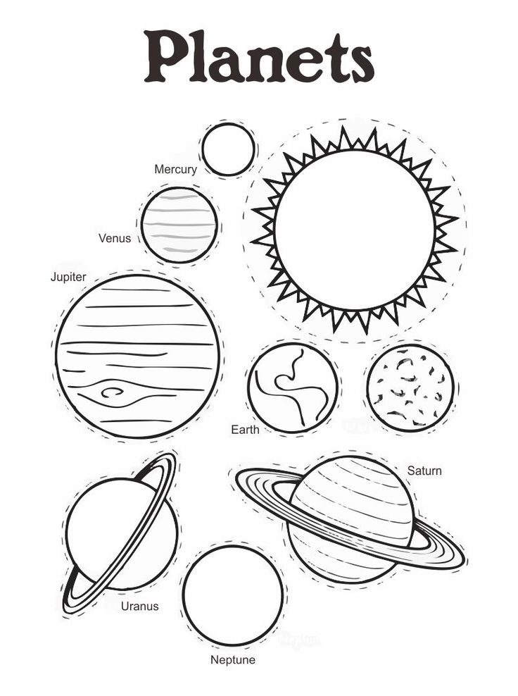 Planets solar system cut out printables solar system coloring pages solar system projects for kids solar system projects