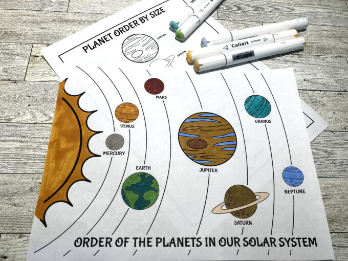 Make a solar system diorama