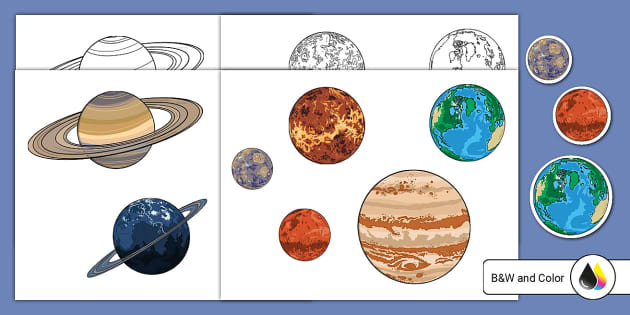 Planet cutouts teacher made