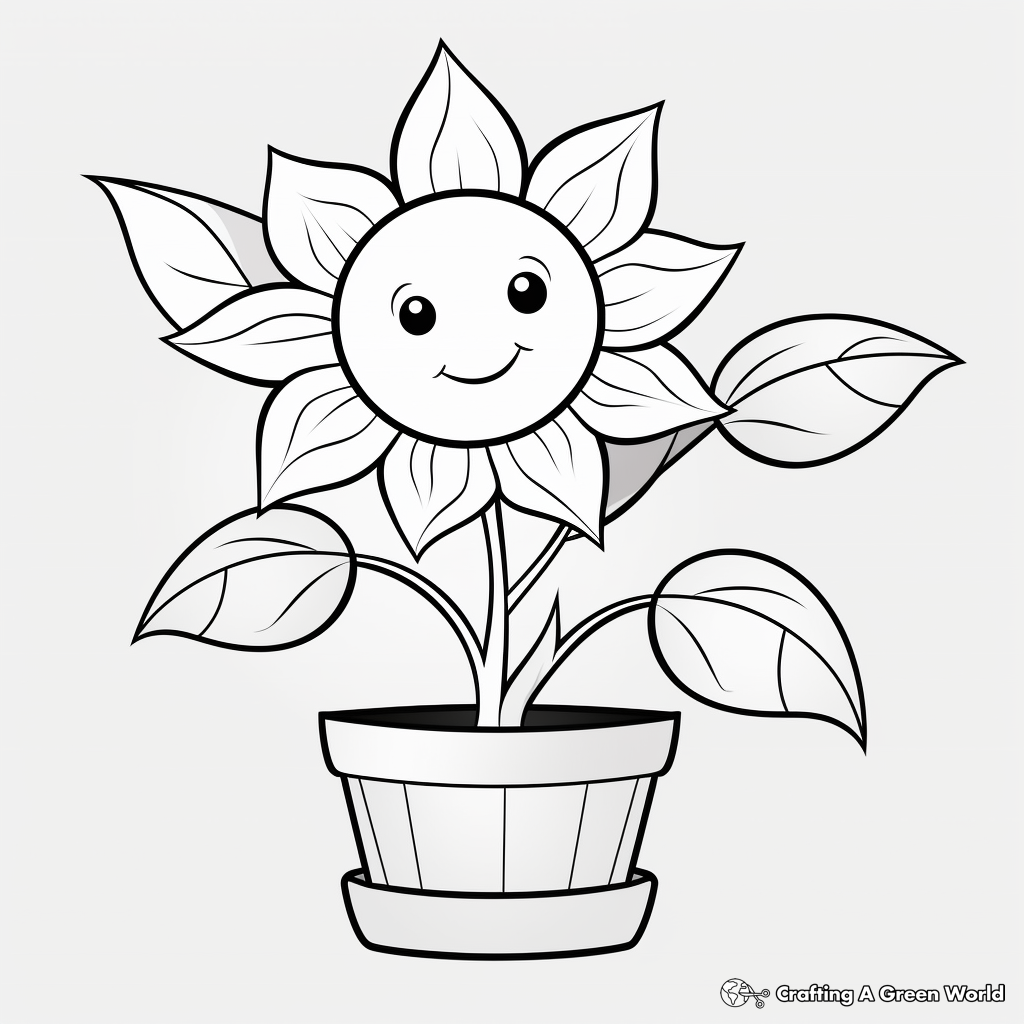 Plant coloring pages