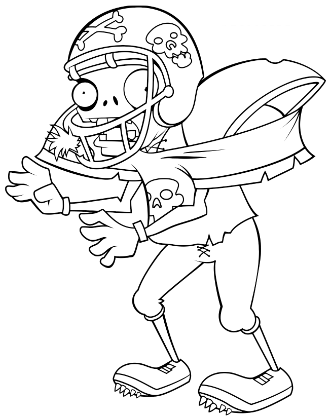 Plants vs zombies coloring pages